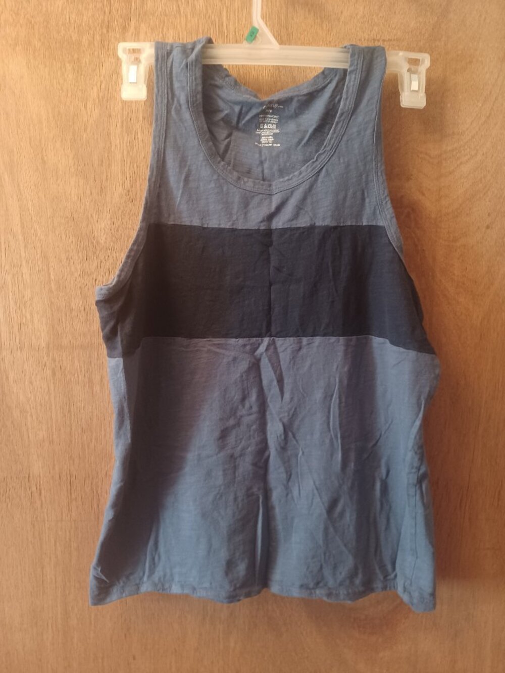 George Tank Top Two Tone Men's Light Blue & Dark Blue